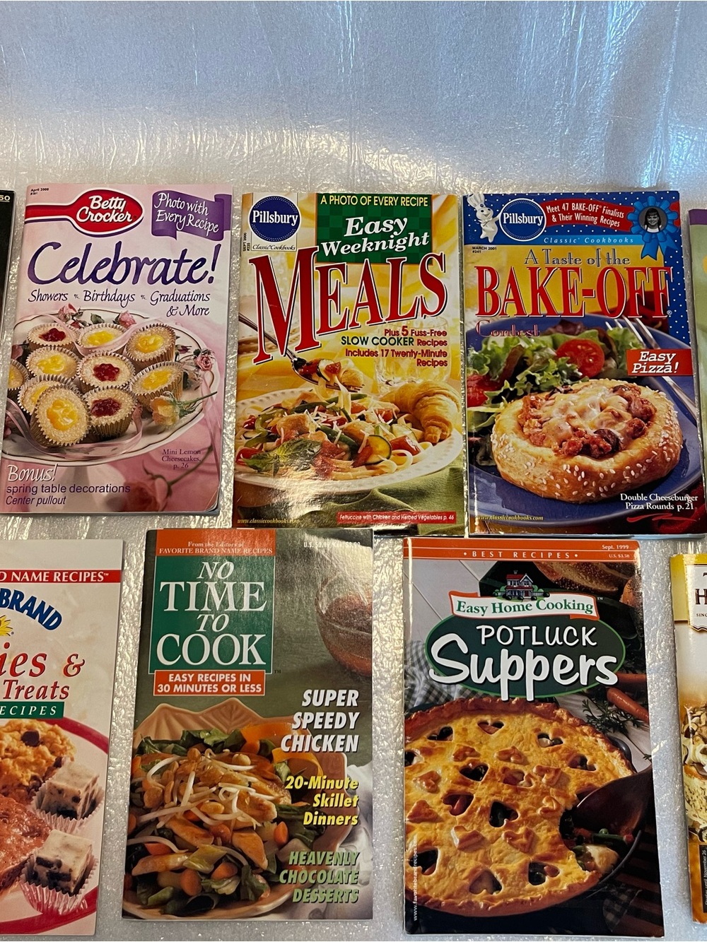 Vintage Mixed Collection of Paperback Cookbooks
